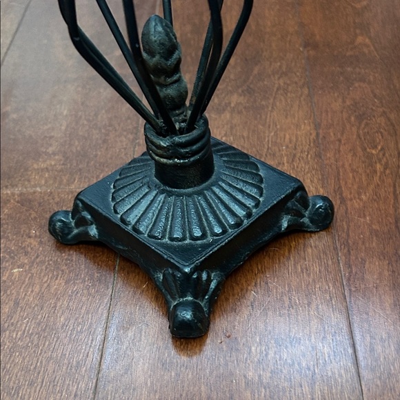 Cast Iron Black Metal Candle Holder, Perfect for the Holidays - Picture 4 of 15